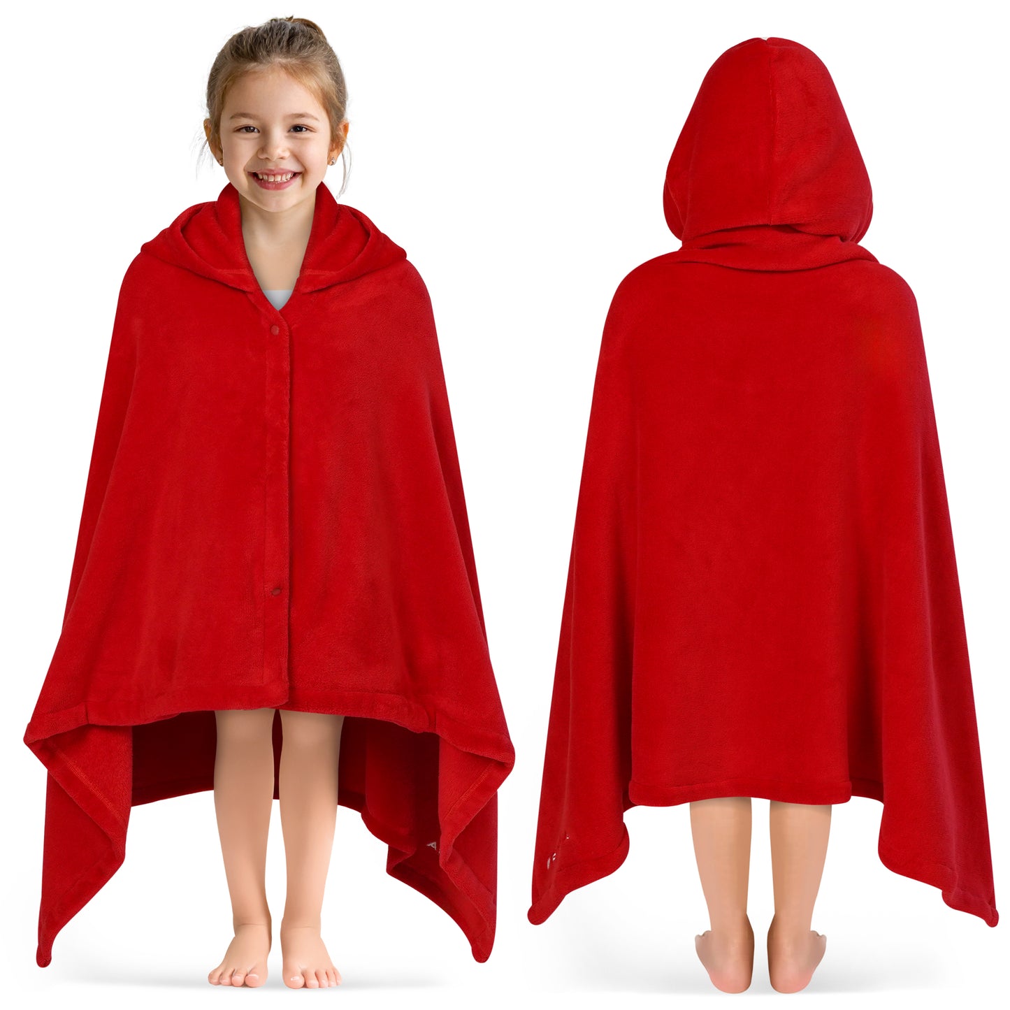 Kid's Fleece Hooded Bath Towel
