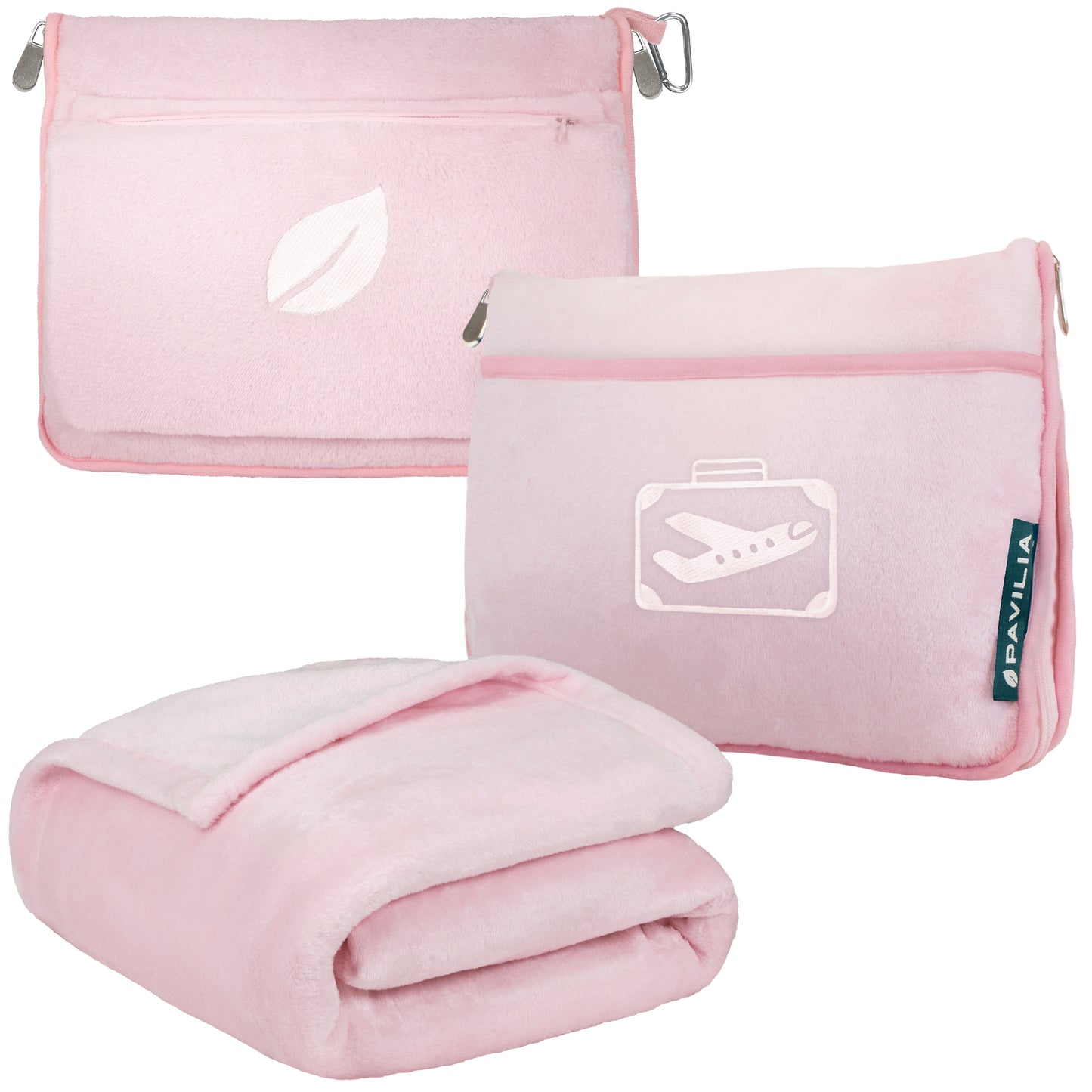Airplane Fleece Travel Blanket Pillow
