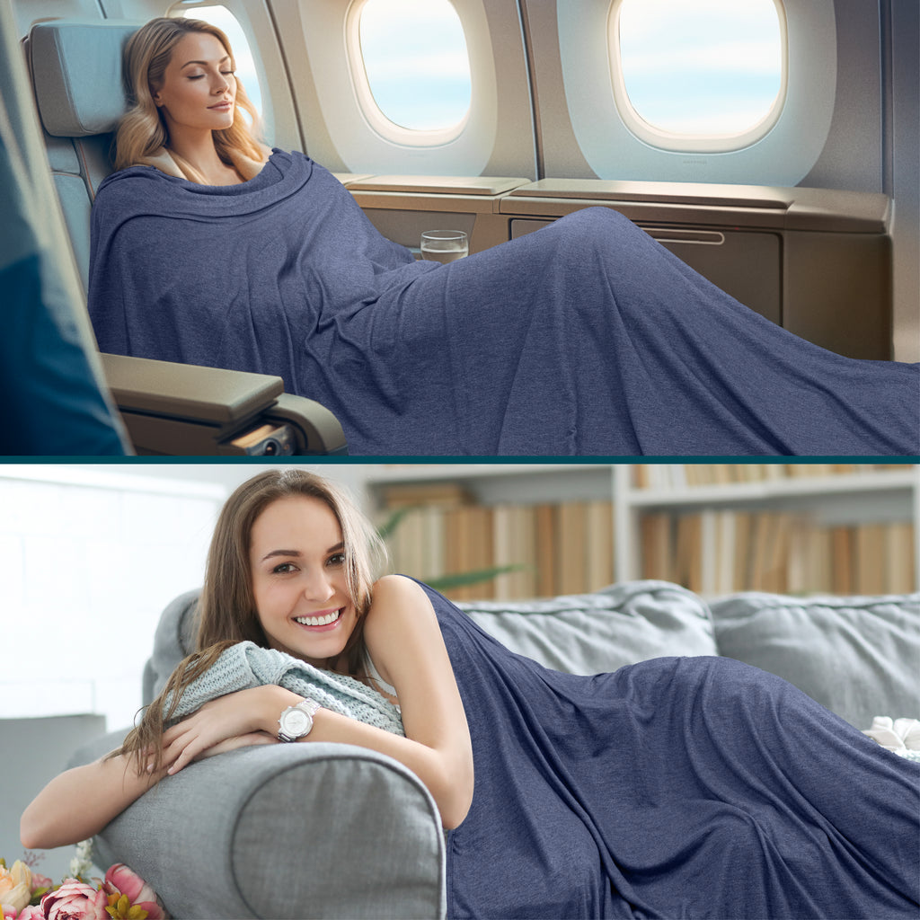 Compact Travel Blanket with Bag