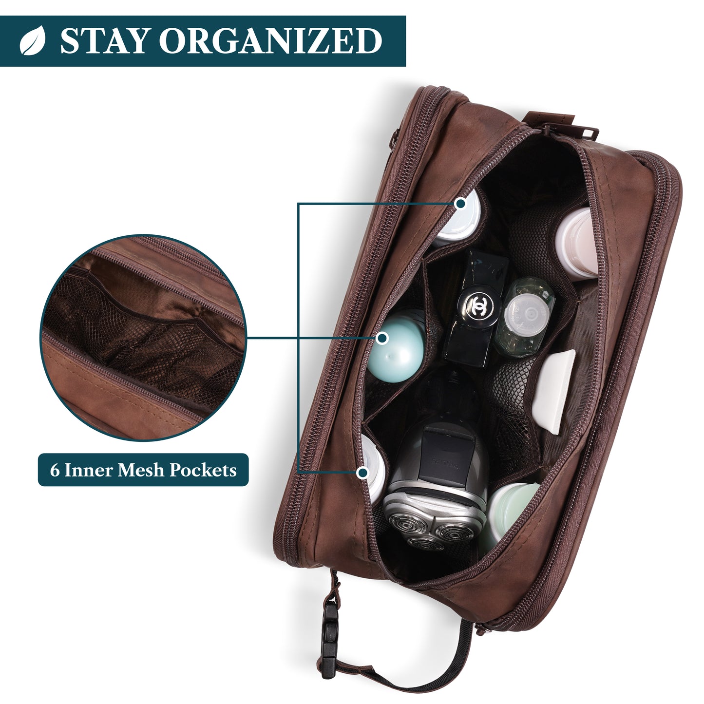 Men's Modern Dopp Kit Toiletry Bag