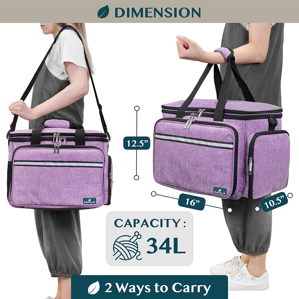 Large Yarn Organizer Knitting Bag