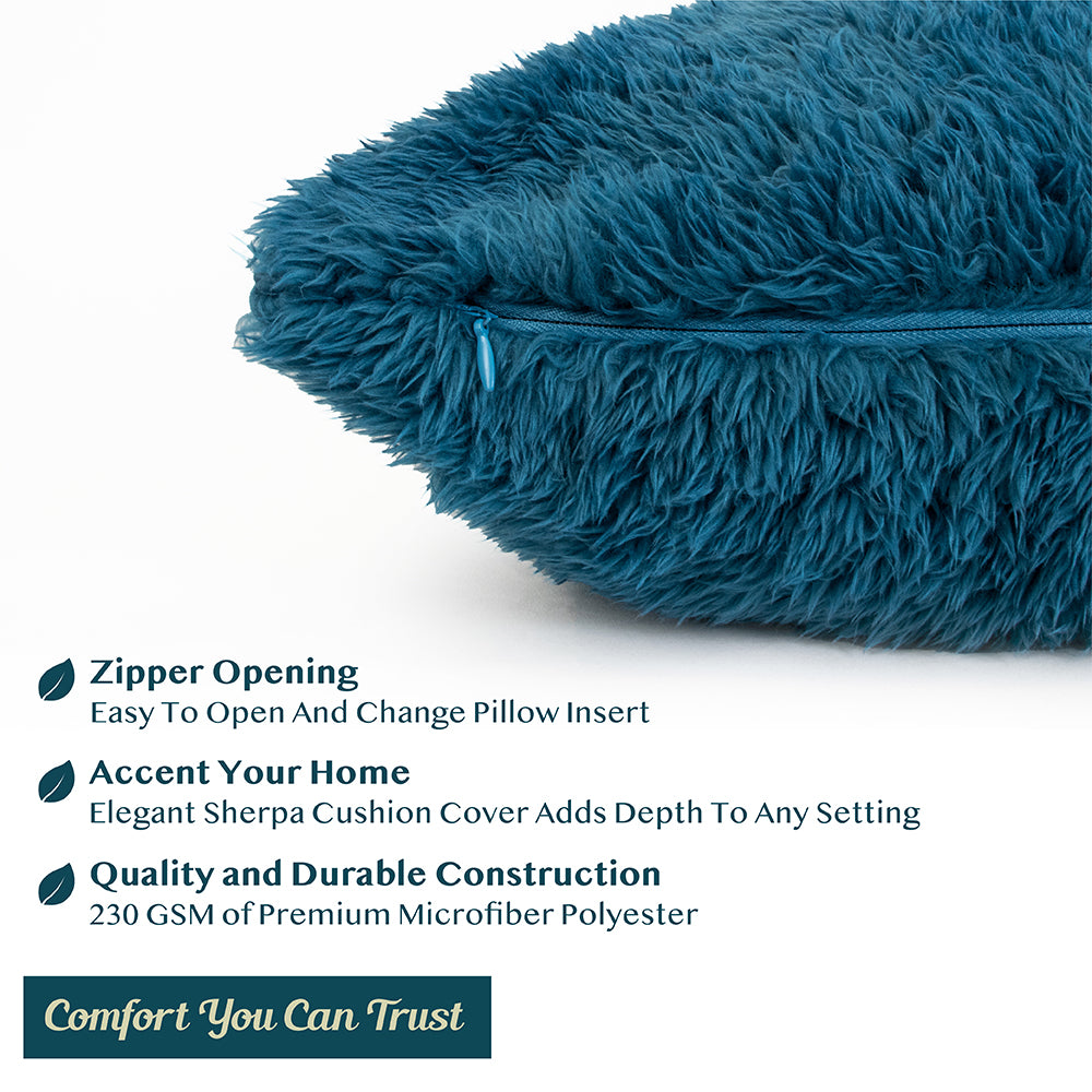 Sherpa Fleece Pillow Cover - Set of 2