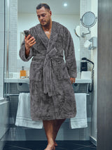 Men's Sherpa Fluffy Robe