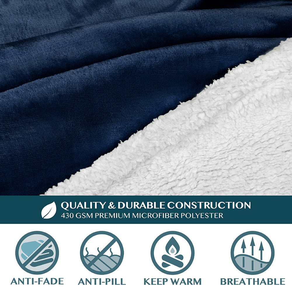 Blanket with Sleeves - Kangaroo Pocket