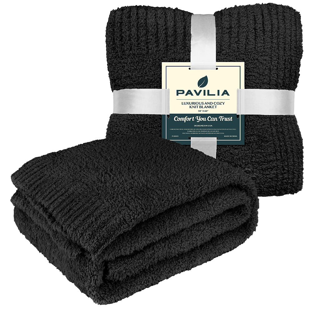 Buttery Soft Fluffy Knit Blanket