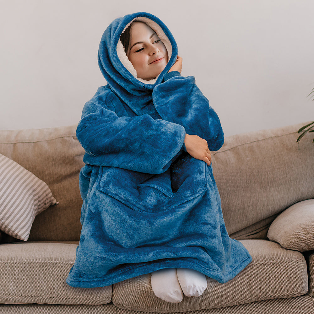 Neck Warmer Sweatshirt Hoodie Blanket