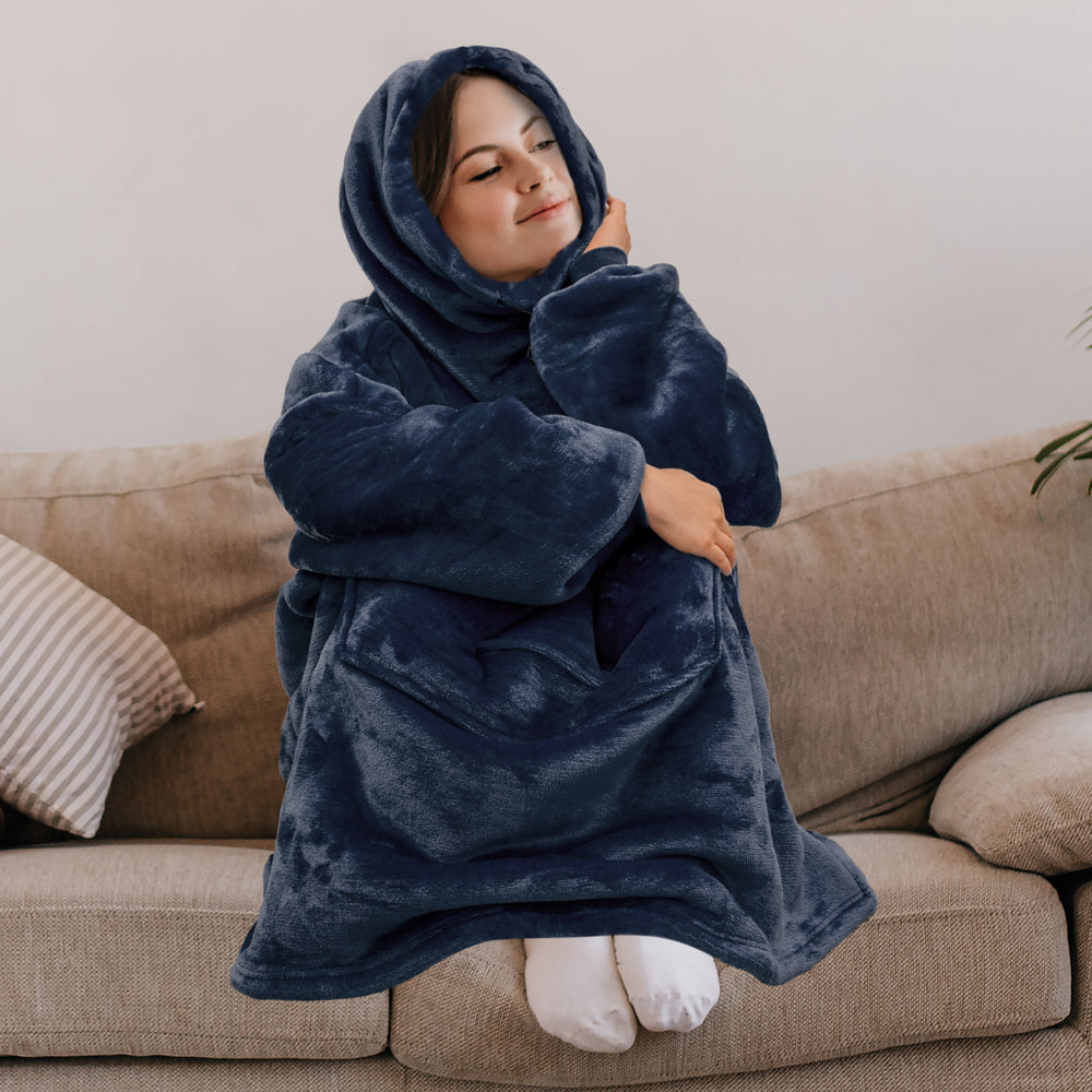 Neck Warmer Sweatshirt Hoodie Blanket