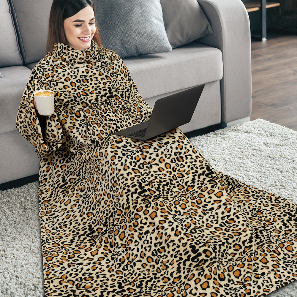 Blanket with Sleeves - Kangaroo Pocket