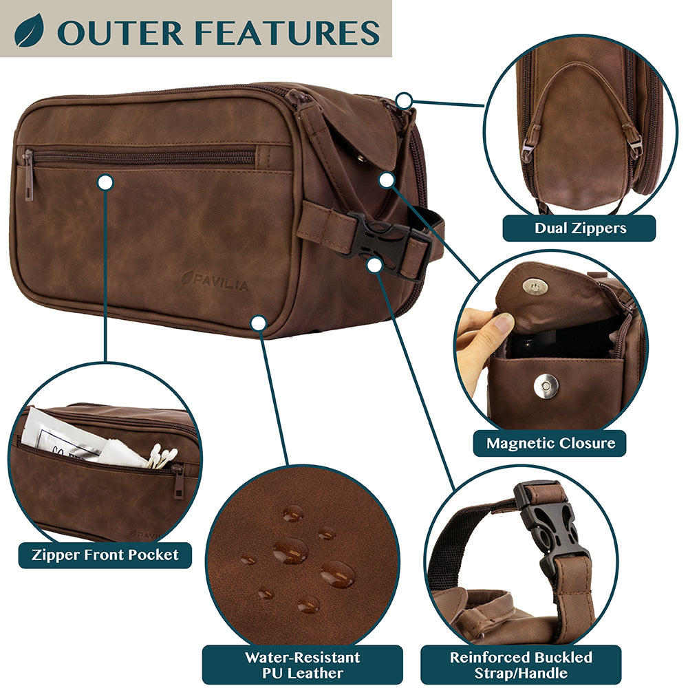 Men's Classic Dopp Kit Toiletry Bag
