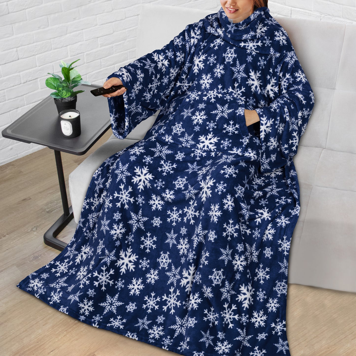 Blanket with Sleeves - Kangaroo Pocket
