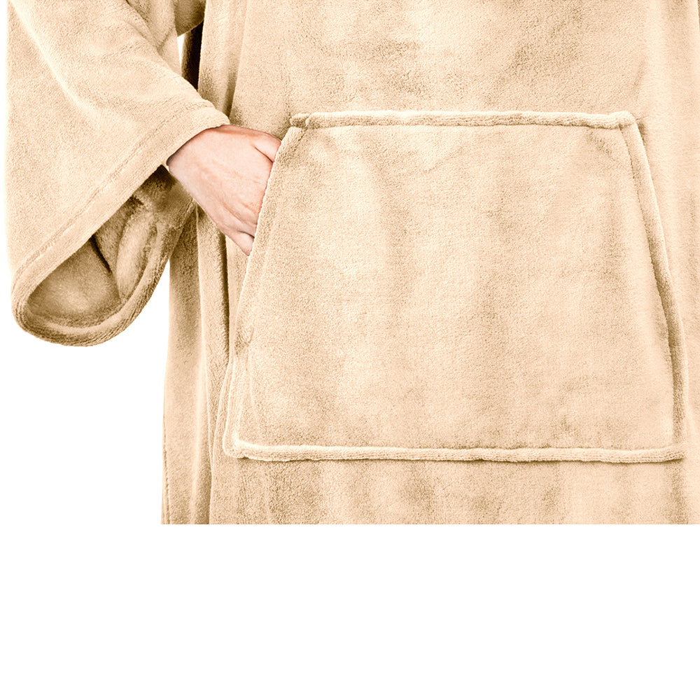 Blanket with Sleeves - Kangaroo Pocket