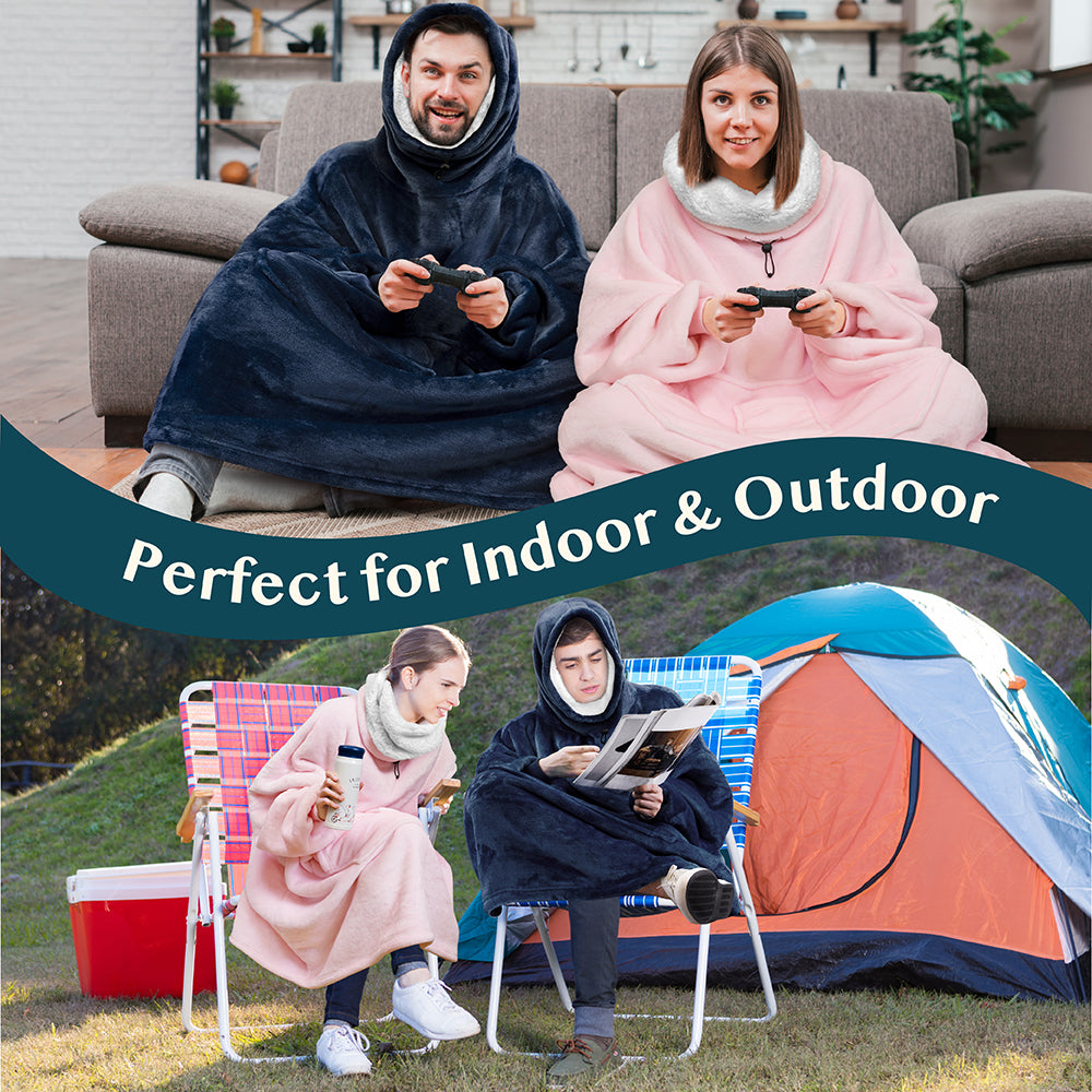 Neck Warmer Sweatshirt Hoodie Blanket