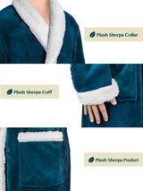 Men's Premium Sherpa Fleece Robe