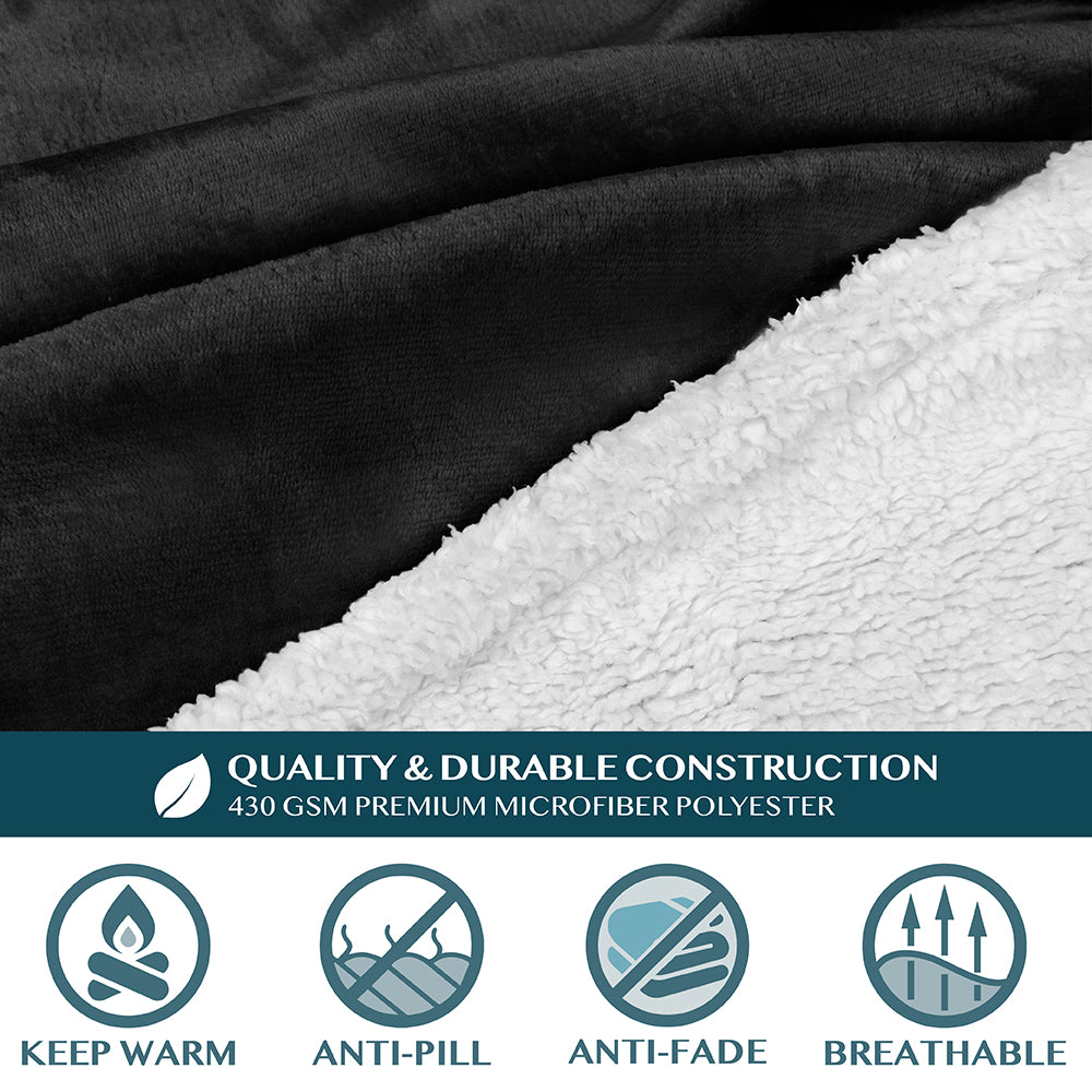 Blanket with Sleeves - Patch Pocket