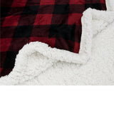 Checkered Sherpa Fleece Blanket