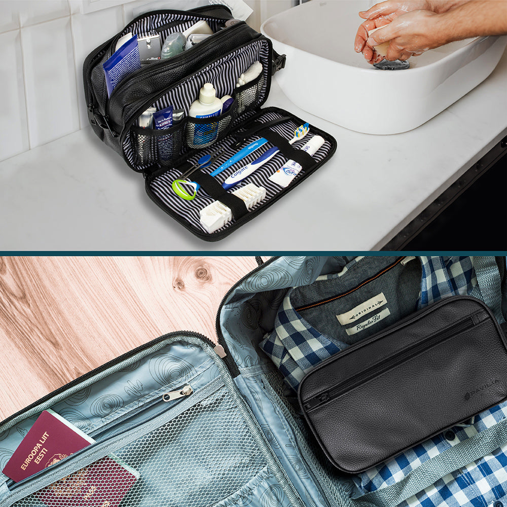 Men's Modern Dopp Kit Toiletry Bag