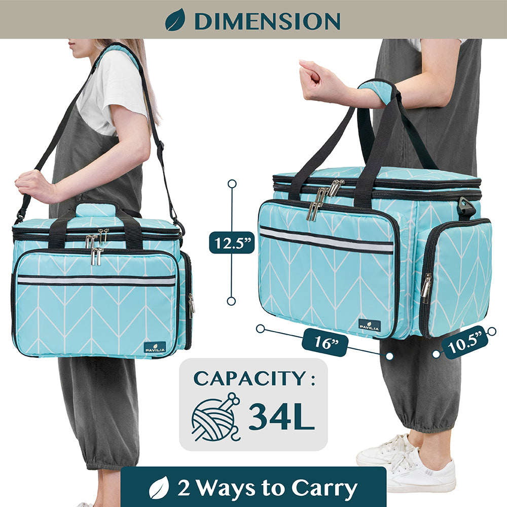 Large Yarn Organizer Knitting Bag