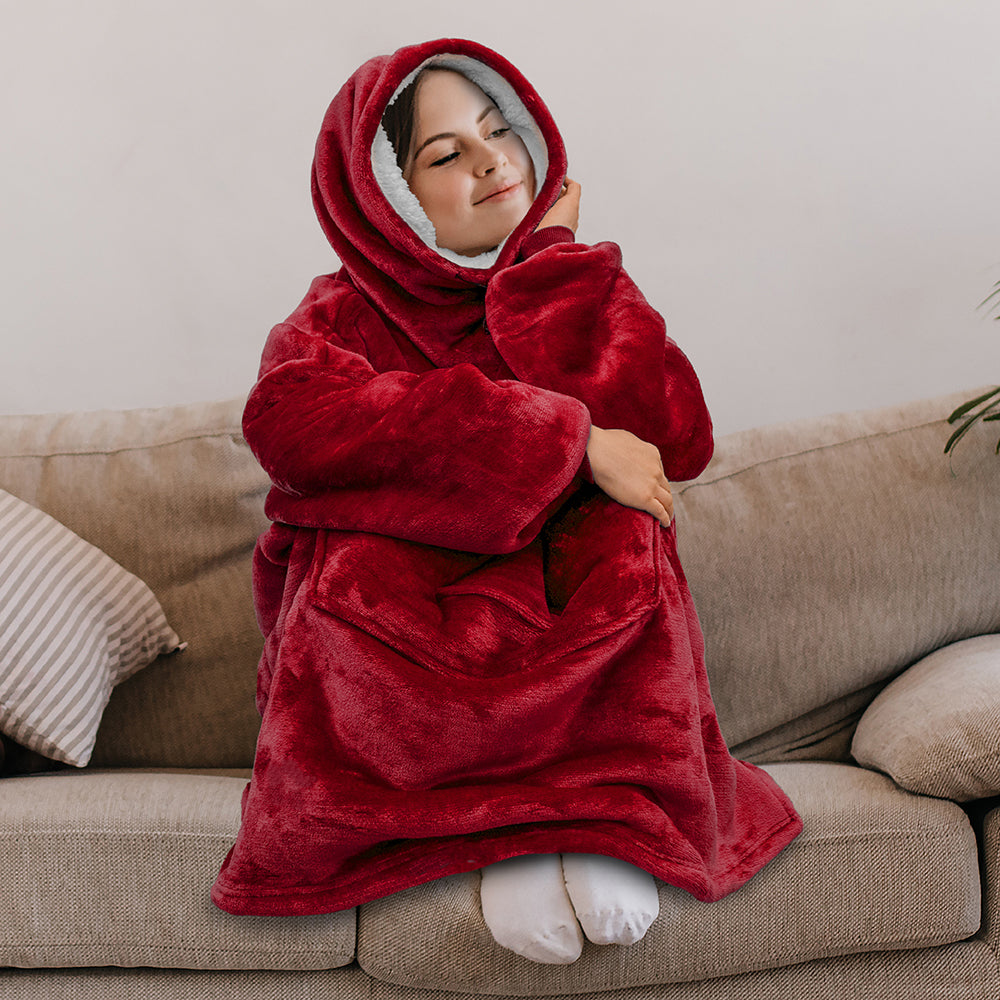 Neck Warmer Sweatshirt Hoodie Blanket