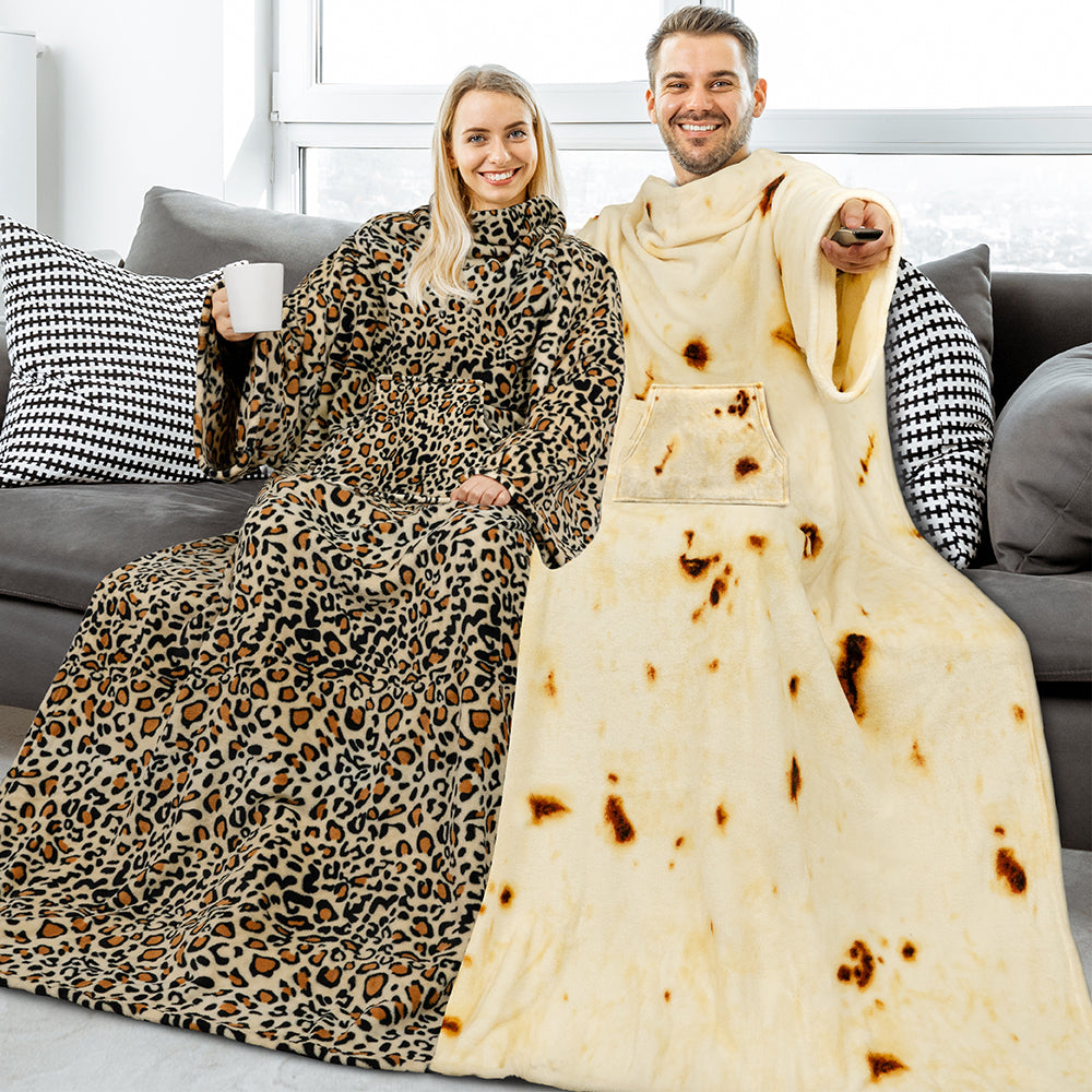 Blanket with Sleeves - Kangaroo Pocket