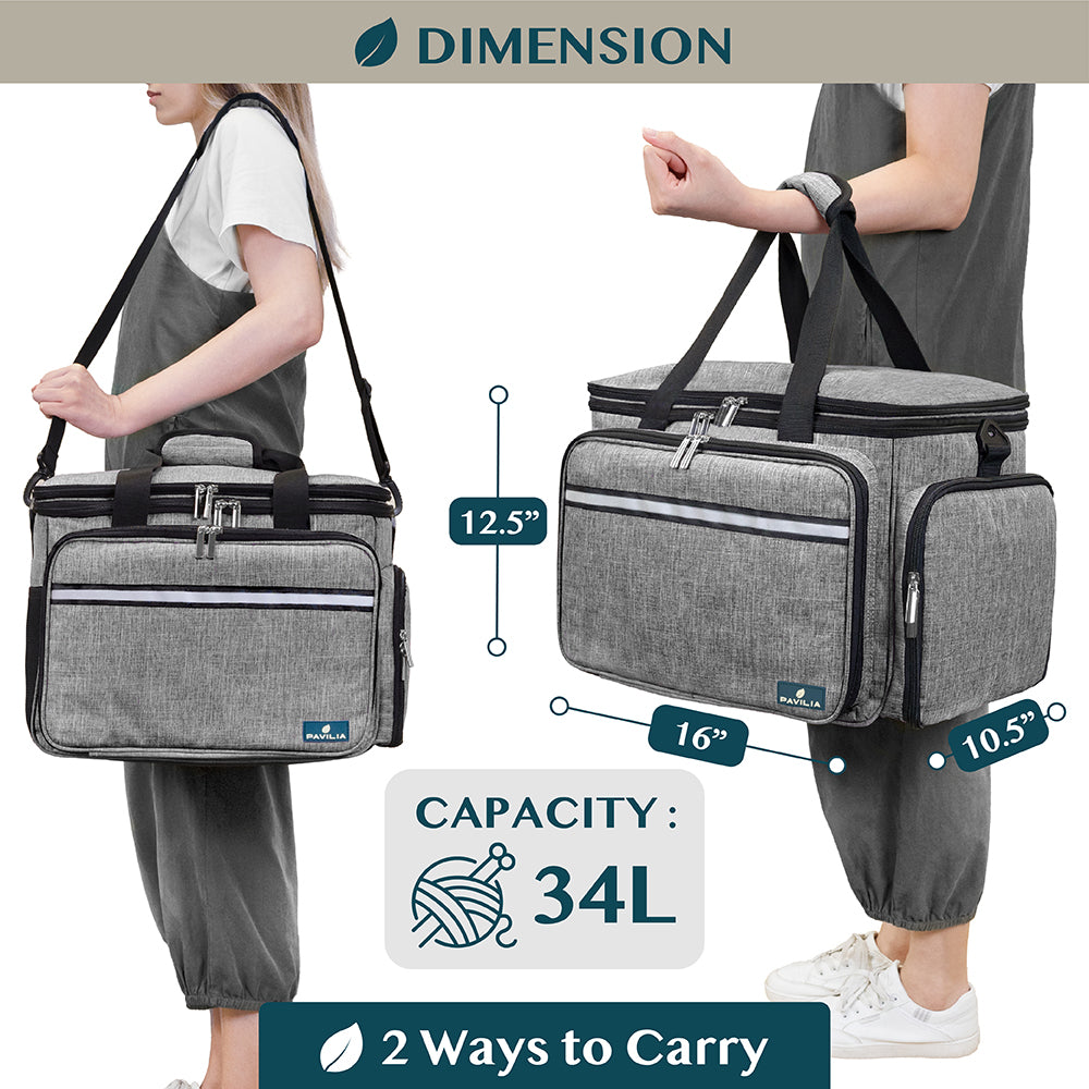 Large Yarn Organizer Knitting Bag