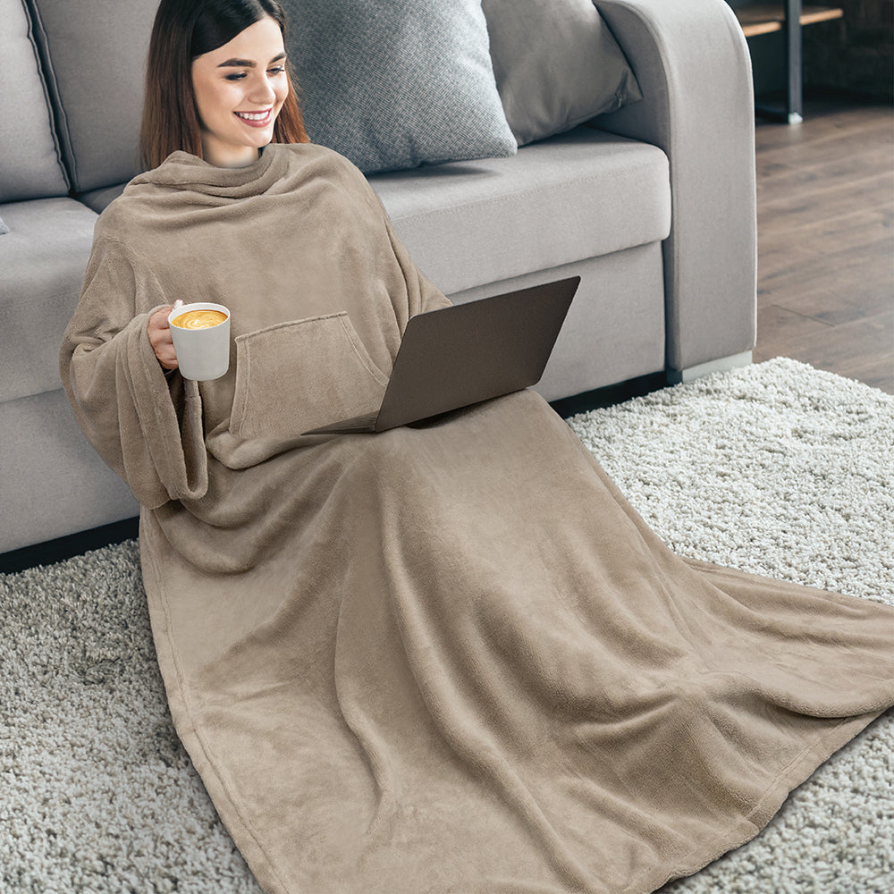 Blanket with Sleeves - Kangaroo Pocket