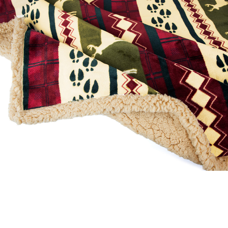 Christmas Sherpa Throw Blanket