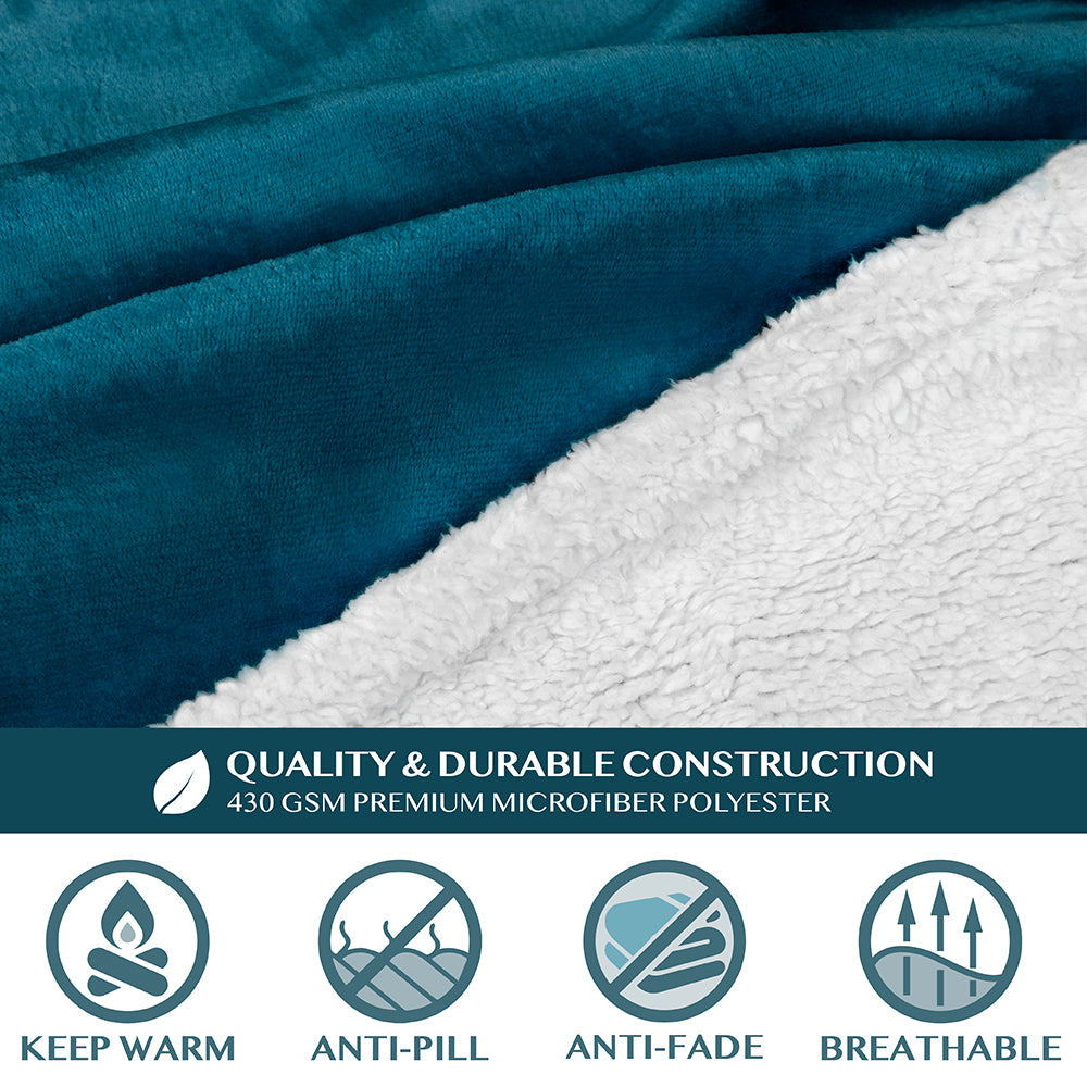 Blanket with Sleeves - Patch Pocket