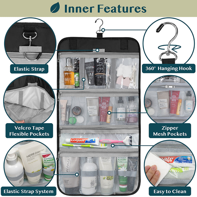 Rollout Hanging Toiletry Organizer Bag