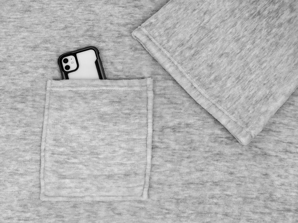 Blanket with Sleeves - Patch Pocket