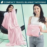 Airplane Fleece Travel Blanket Pillow