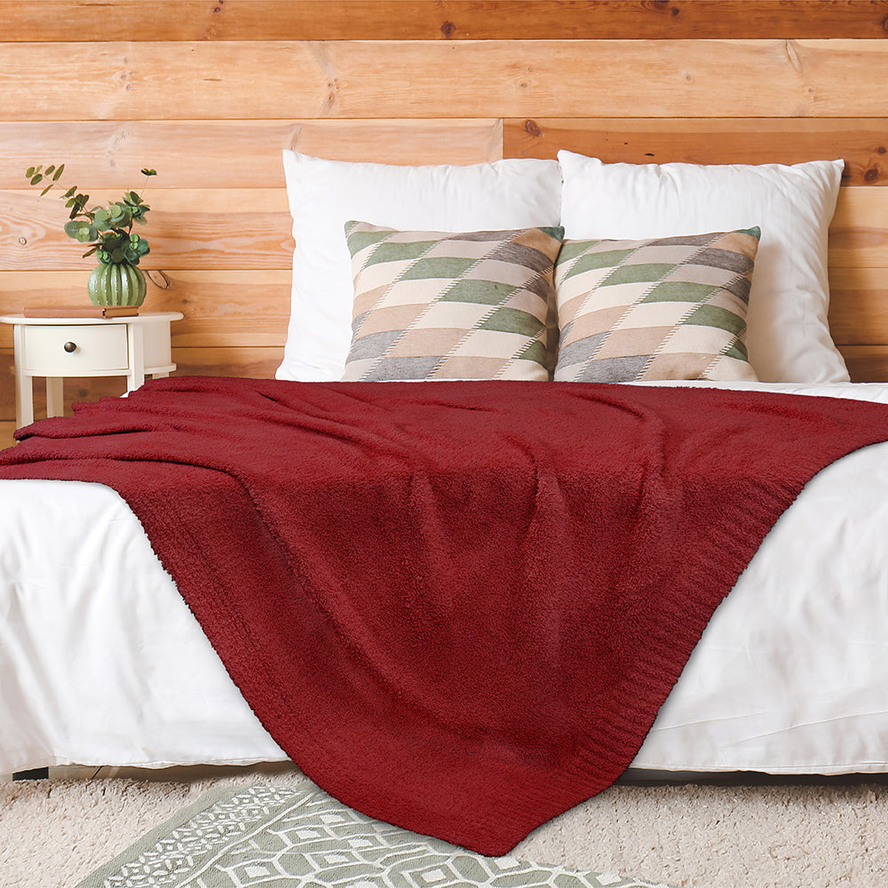 Buttery Soft Fluffy Knit Blanket