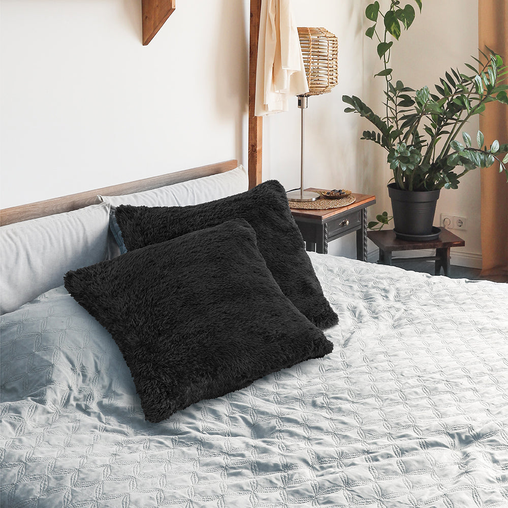 Sherpa Fleece Pillow Cover - Set of 2