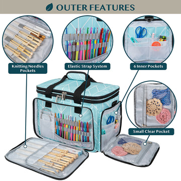 Large Yarn Organizer Knitting Bag – PAVILIA