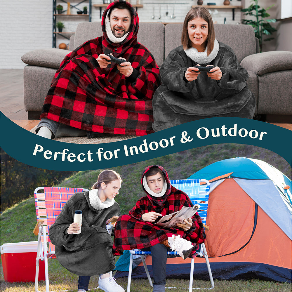 Neck Warmer Sweatshirt Hoodie Blanket