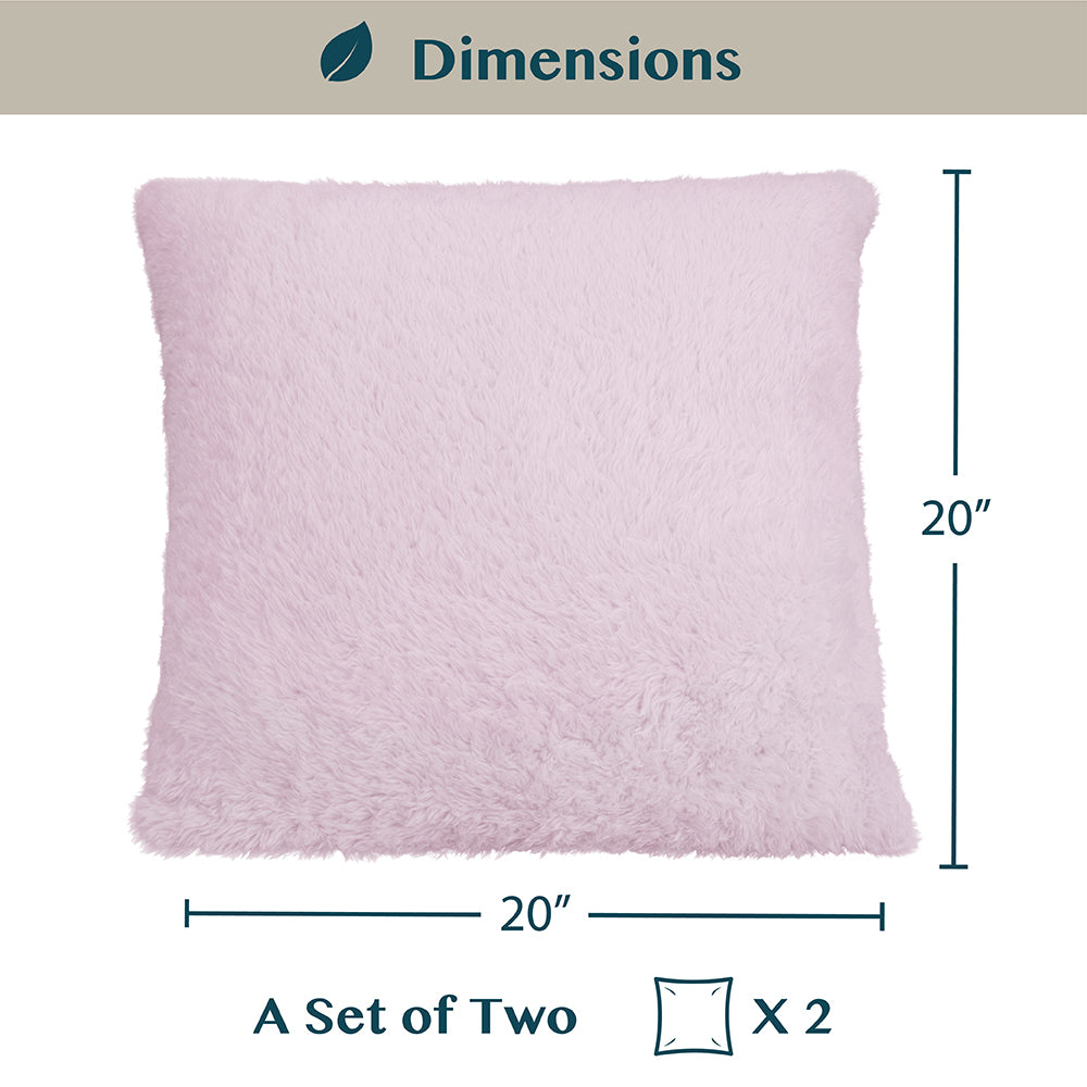 Sherpa Fleece Pillow Cover - Set of 2