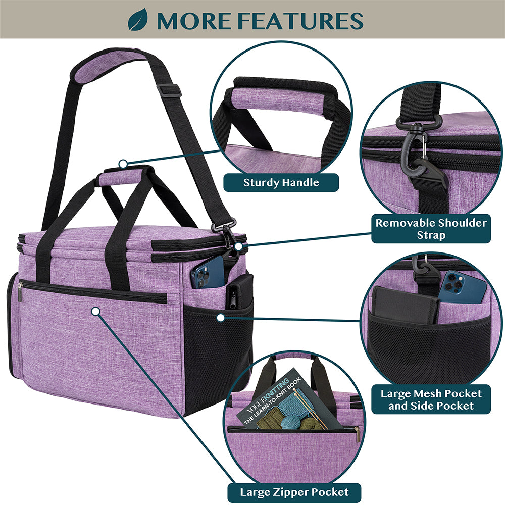 Large Yarn Organizer Knitting Bag
