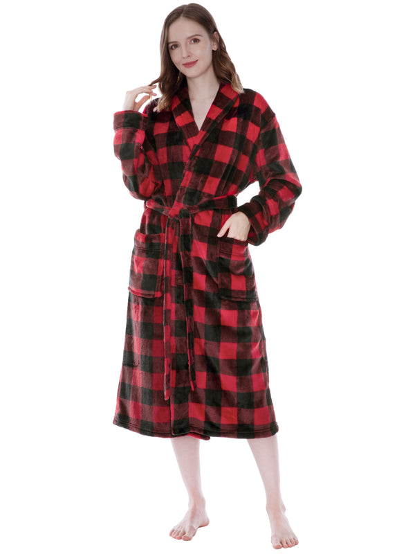 Women's Checkered Robe