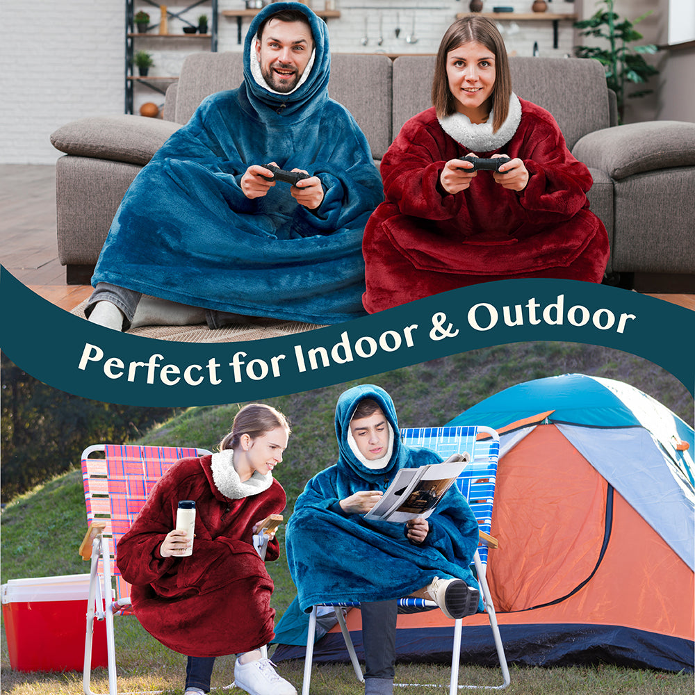 Neck Warmer Sweatshirt Hoodie Blanket