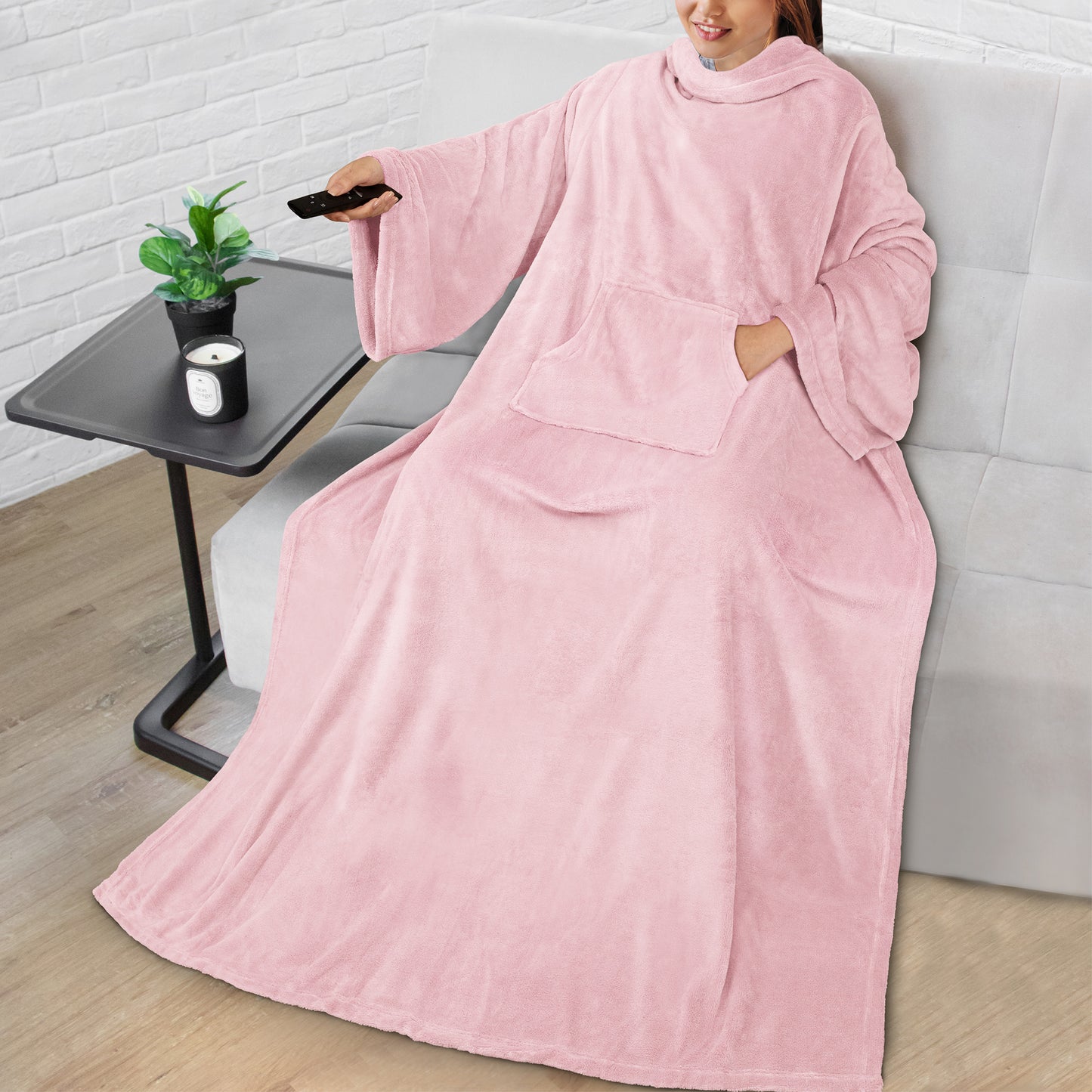 Blanket with Sleeves - Kangaroo Pocket