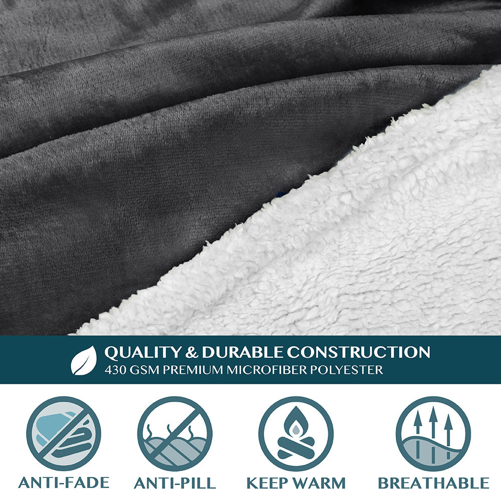 Blanket with Sleeves - Kangaroo Pocket