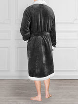 Men's Premium Sherpa Fleece Robe