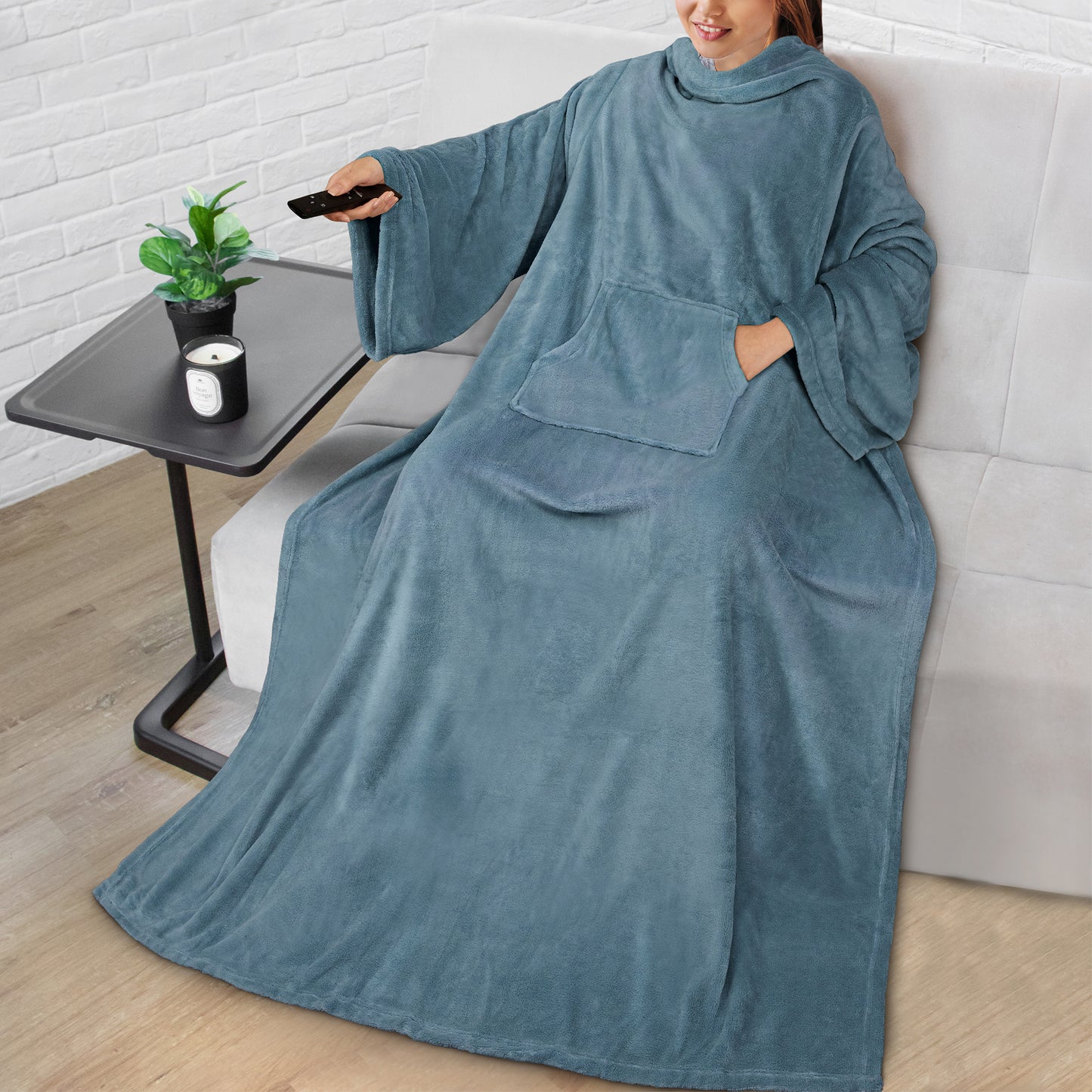 Blanket with Sleeves - Kangaroo Pocket