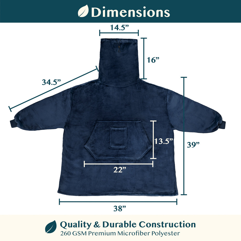 Neck Warmer Sweatshirt Hoodie Blanket