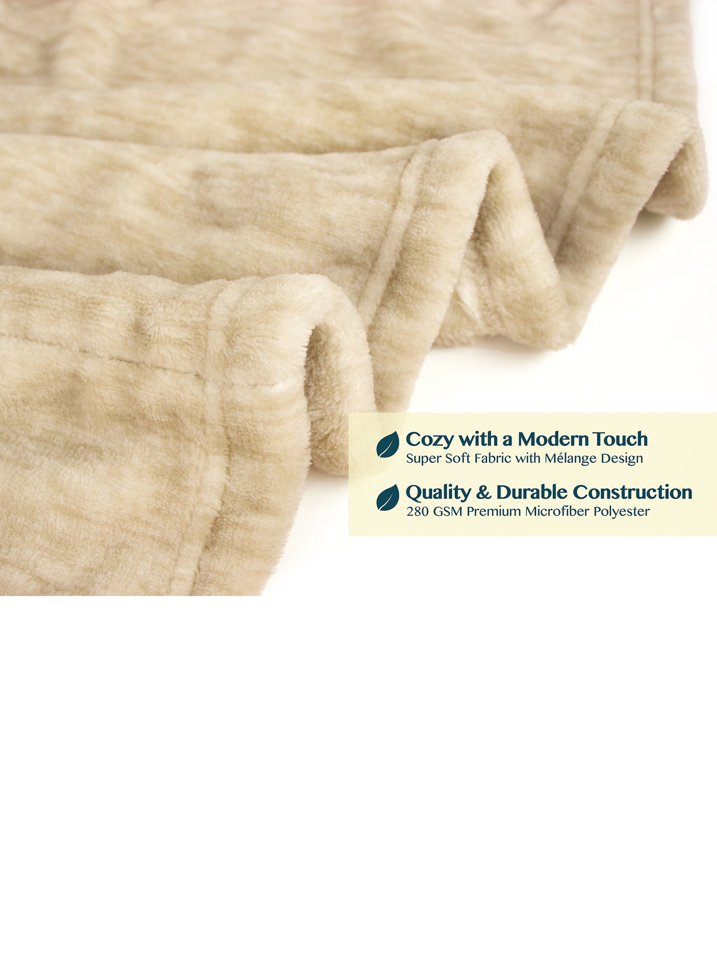 Men's Melange Fleece Robe