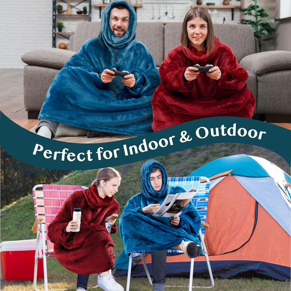 Neck Warmer Sweatshirt Hoodie Blanket