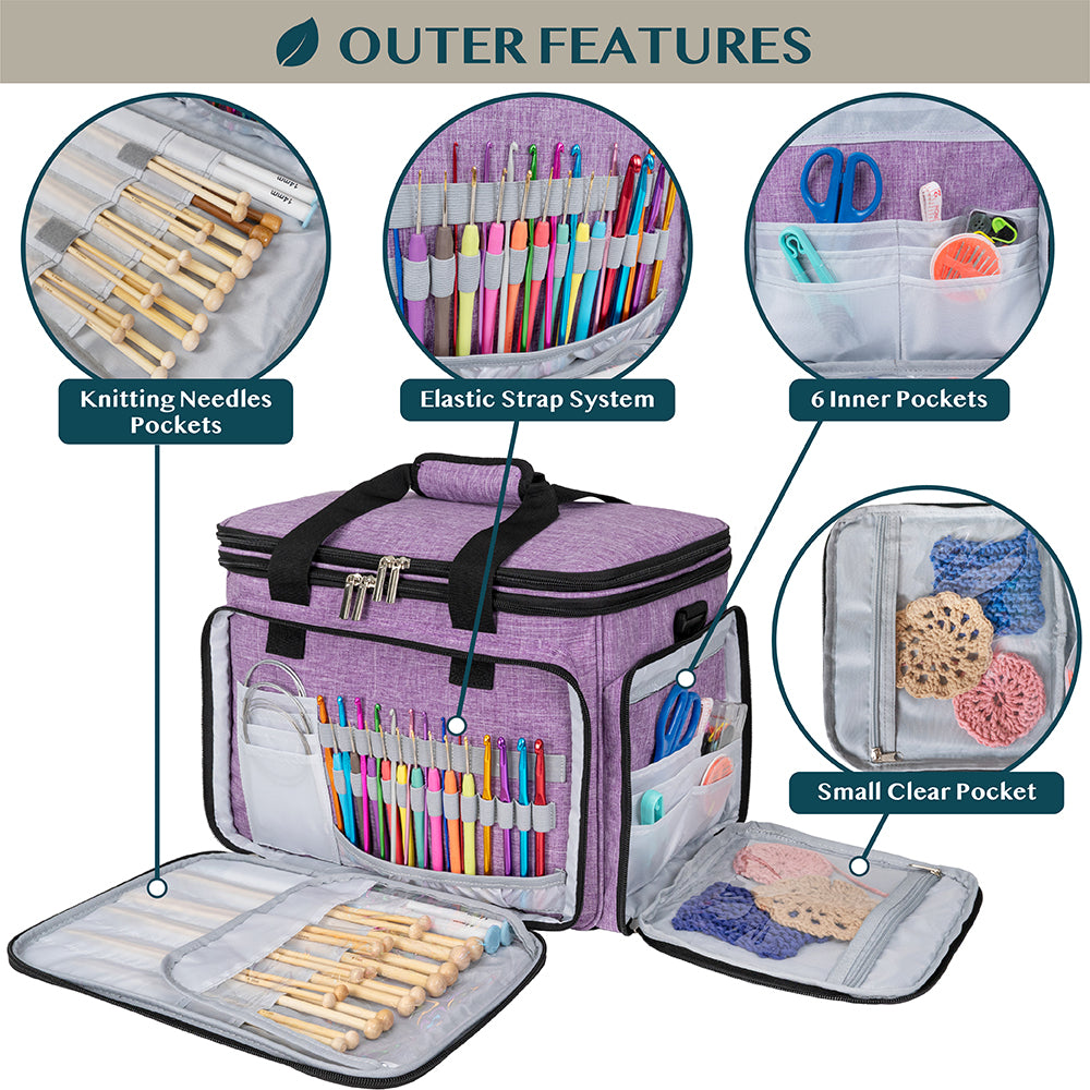 Large Yarn Organizer Knitting Bag