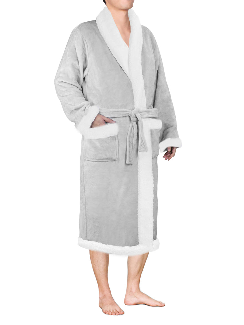 Men's Premium Sherpa Fleece Robe