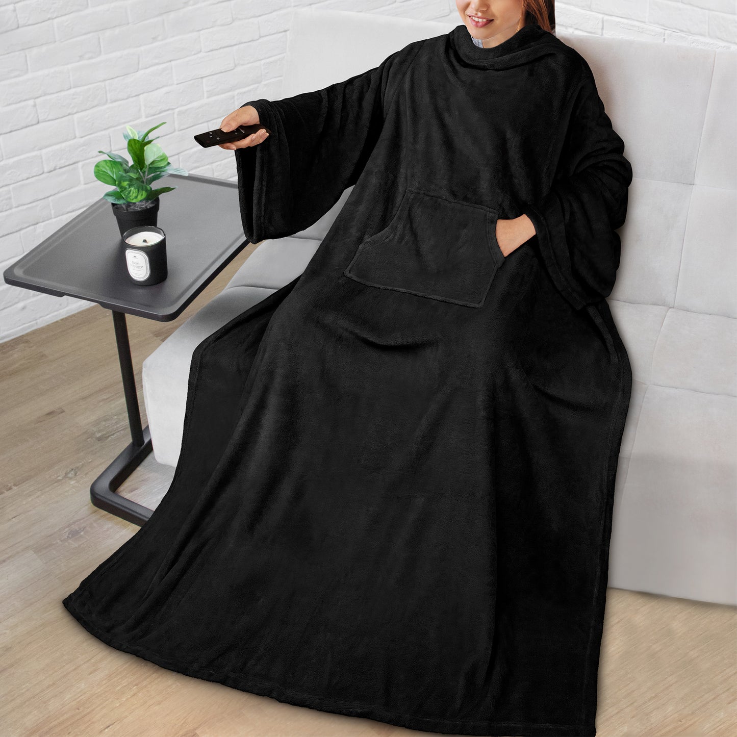 Blanket with Sleeves - Kangaroo Pocket