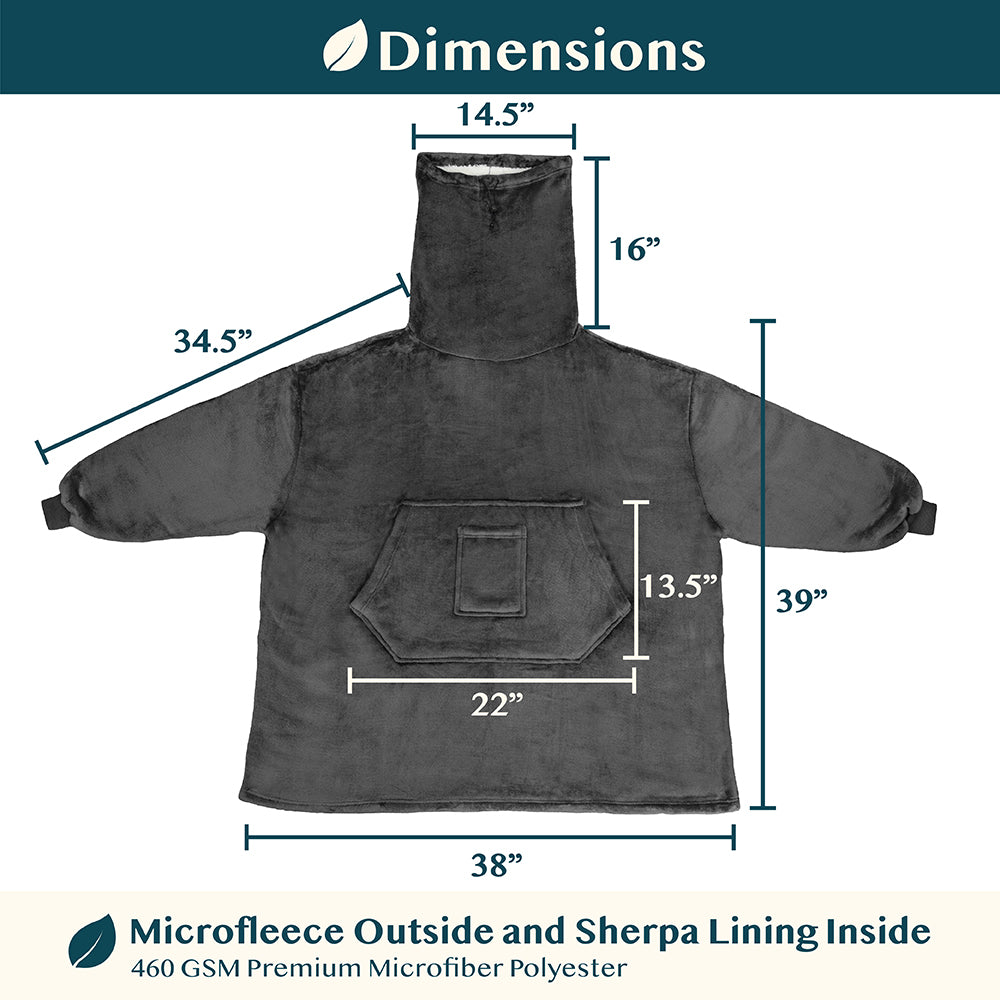 Neck Warmer Sweatshirt Hoodie Blanket