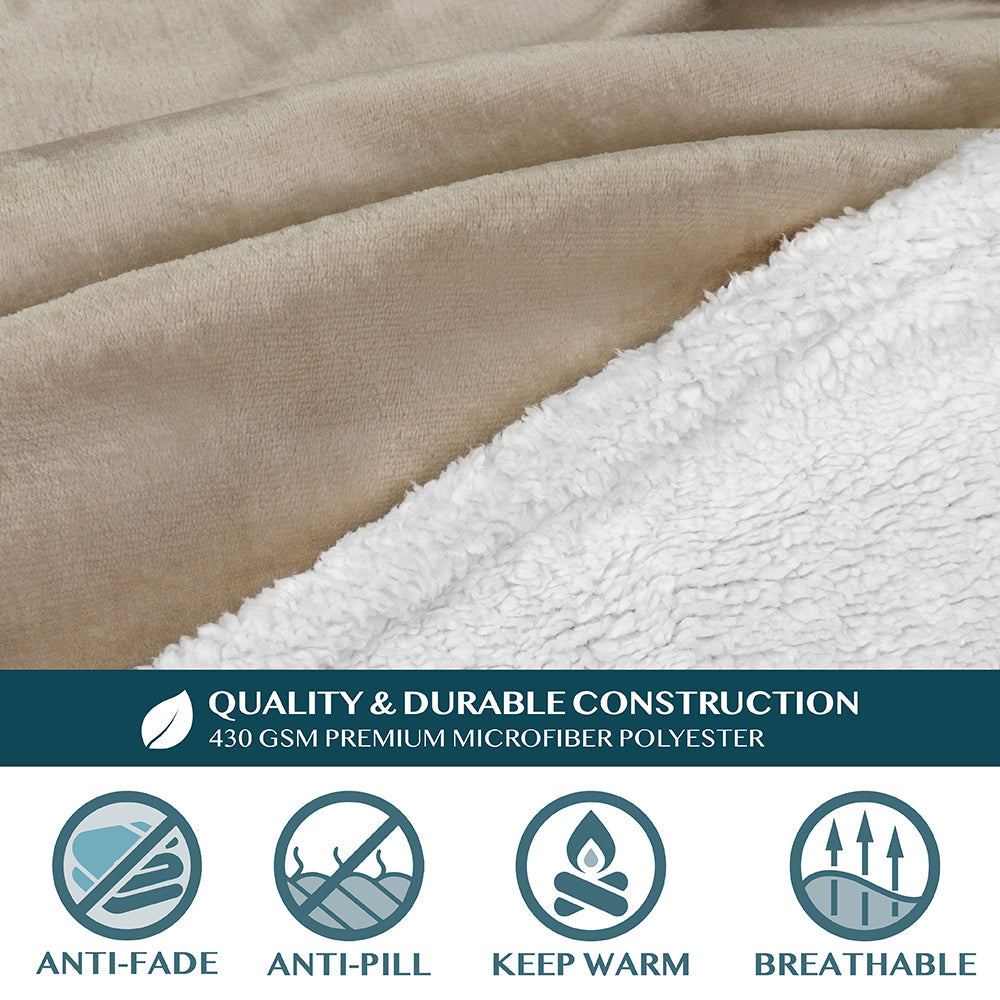 Blanket with Sleeves - Patch Pocket